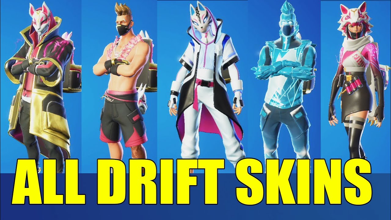 ALL DRIFT Skins in Fortnite with Edit Styles