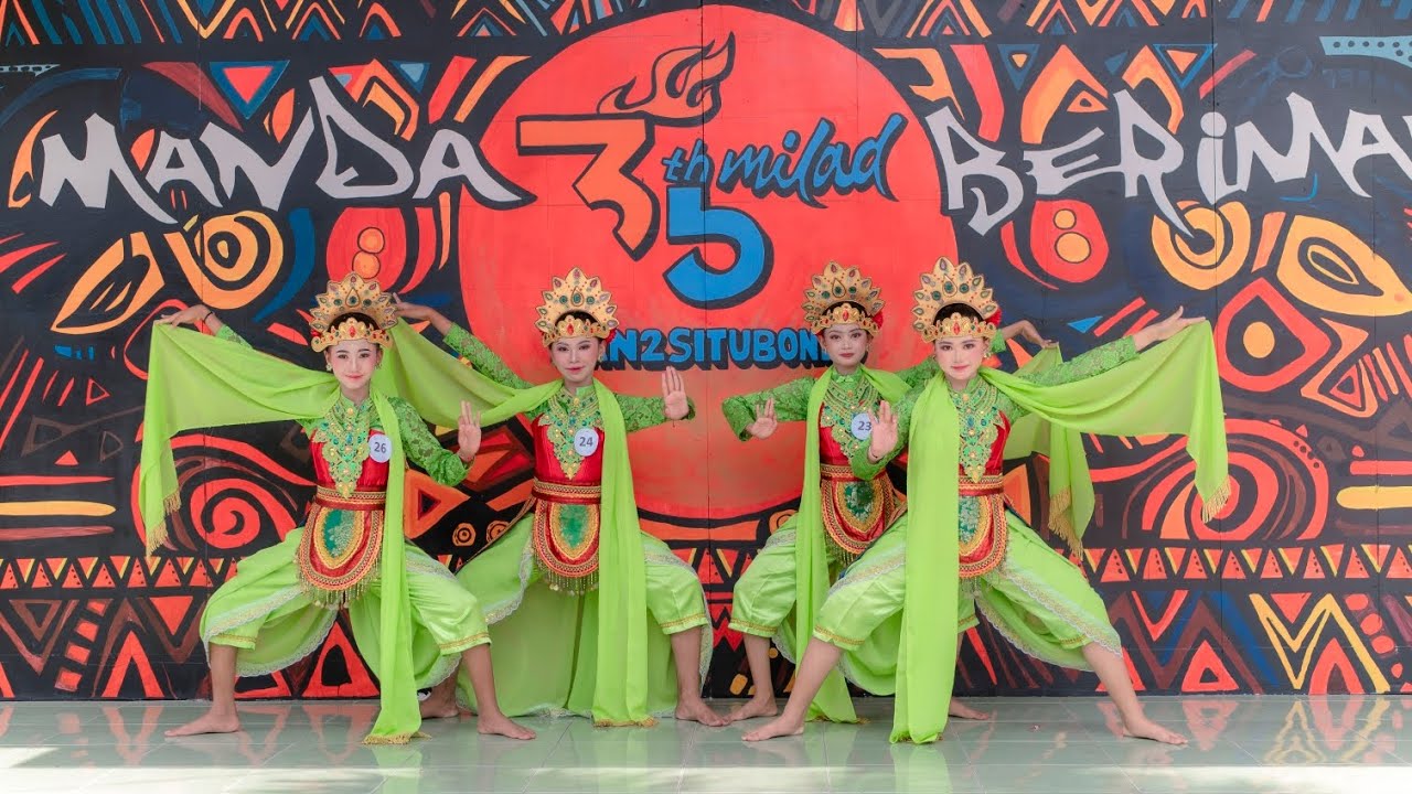 Tari Rancak Bhineka Kel.2/ Kelas Muda2 / Uji Kompetensi Peserta Didik Reguler /  LKP Sekar Arom 2025