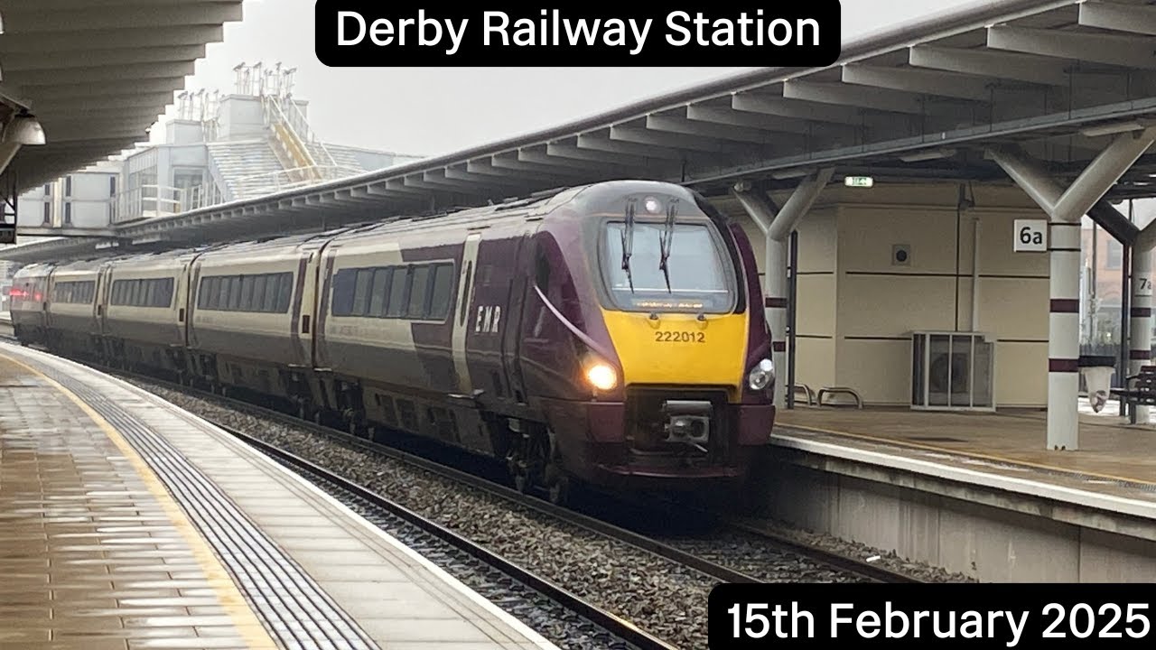 Trains at Derby Station (15/02/2025) ft:@addison_on_pawz