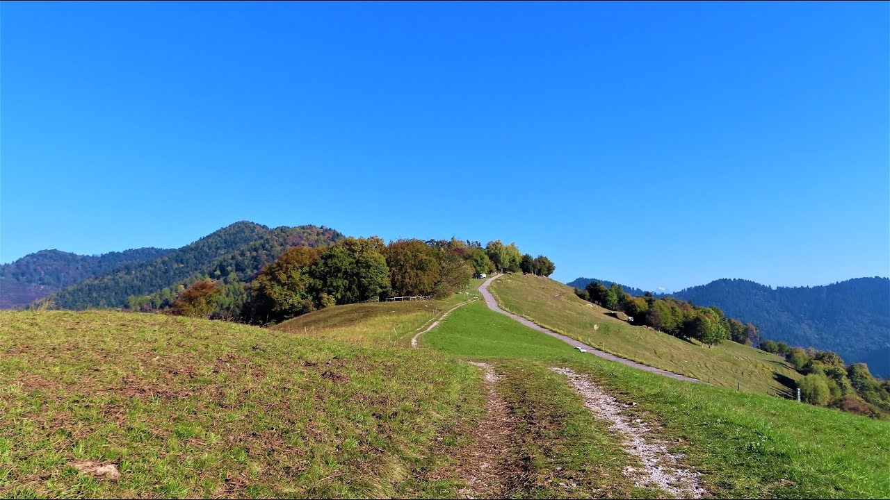 Al MONTE BRONZONE da Vigolo, comune bergamasco sulla riva occidentale del lago d'Iseo.