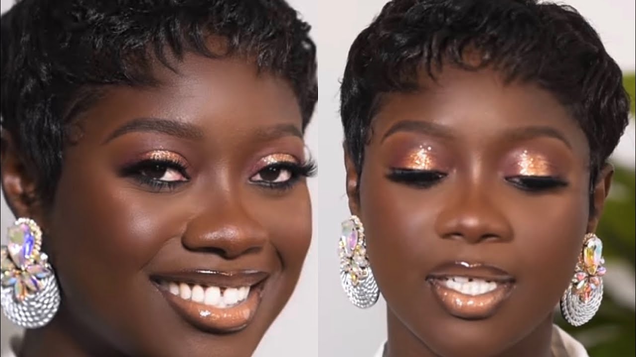 BEAUTIFUL BRIDAL MAKEUP ON A DARK SKIN