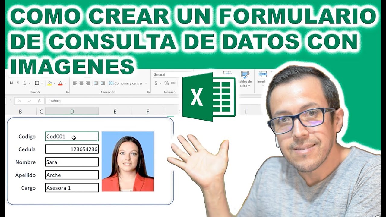 ¿Cómo crear un #formulario de #consulta con fotos en Excel? Adaptable otros datos como producto, etc