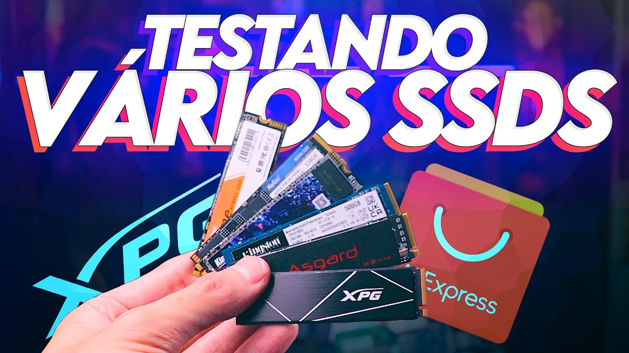 Testando vários SSDs no NOTEBOOK! SSD M2 NVMe Kingston, XPG, Kingdian, Kingspec, Netac e Asgard