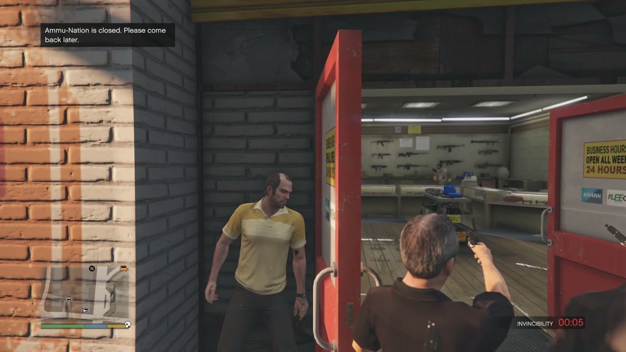 GTA V kkangpae kills Ammu-Nation employee part 7
