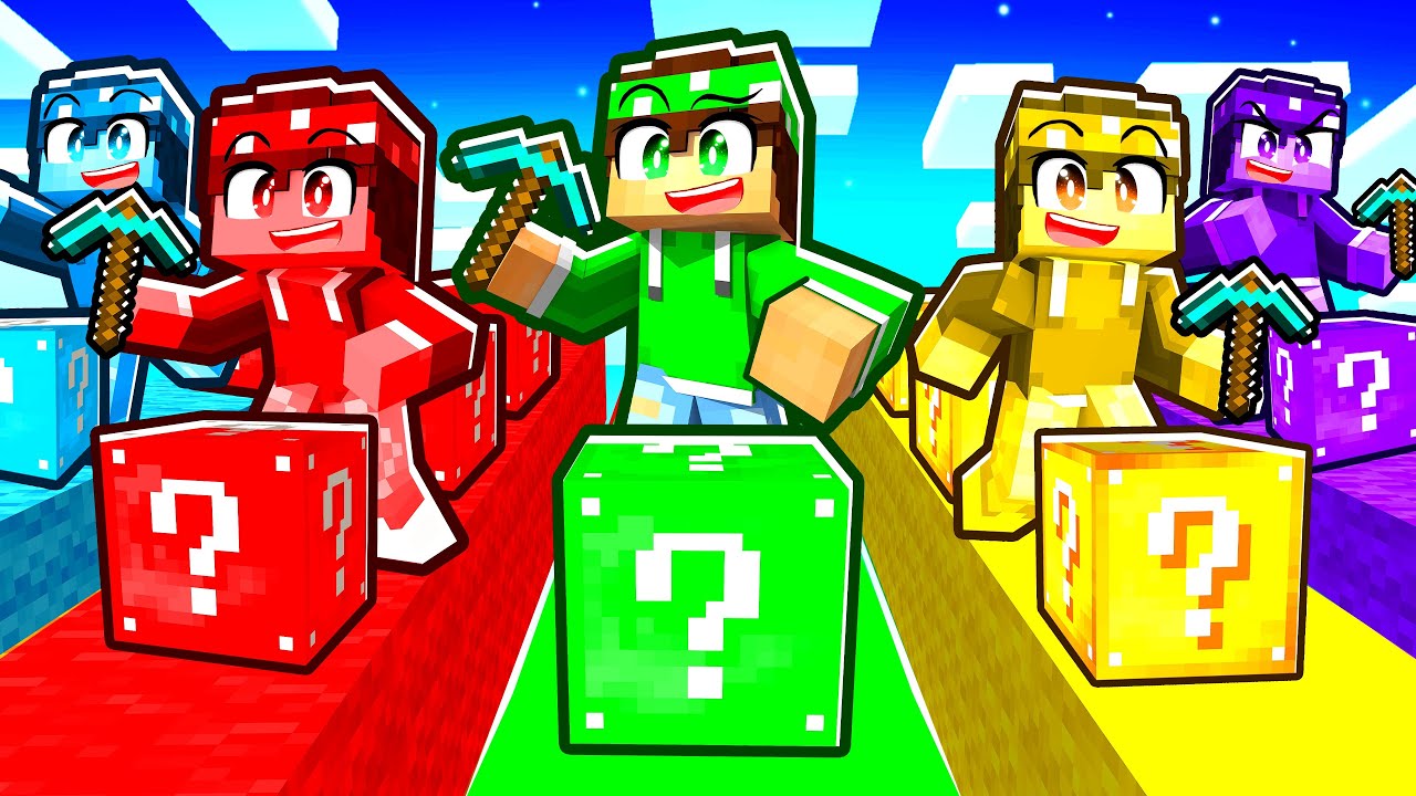MINECRAFT LUCKYRACE MA DI UN SOLO COLORE!
