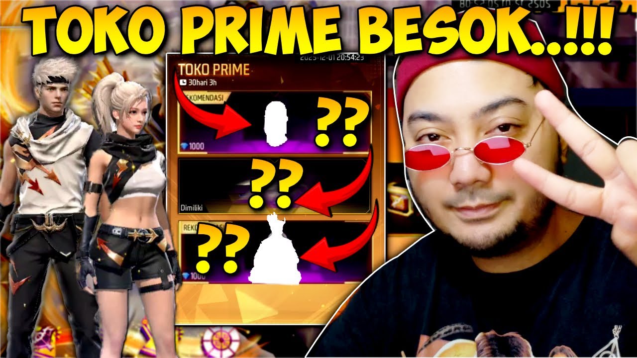 TOKO PRIME & BOOYAH PASS BULAN BESOK ADALAH..!! Free fire