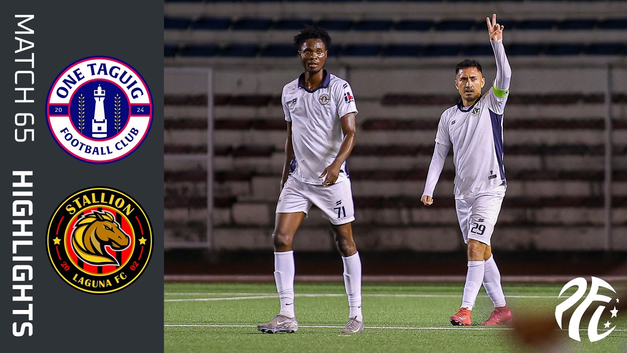 ONE TAGUIG FC VS STALLION LAGUNA FC || Match Highlights | PFL 2025-2026 | M65