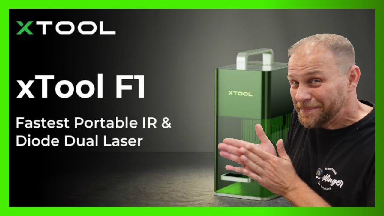 X TOOL F1  2W Infrarotlaser + 10W Diodenlaser .X-Tool F1 Laser Metallgravur | Vorführung und Test