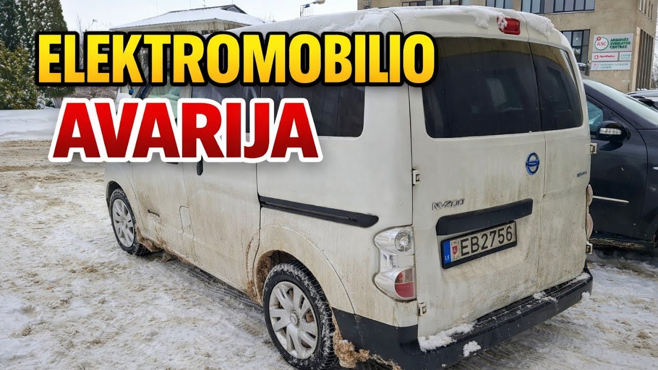 Elektromobilio netikėta avarija.KAs toliau?