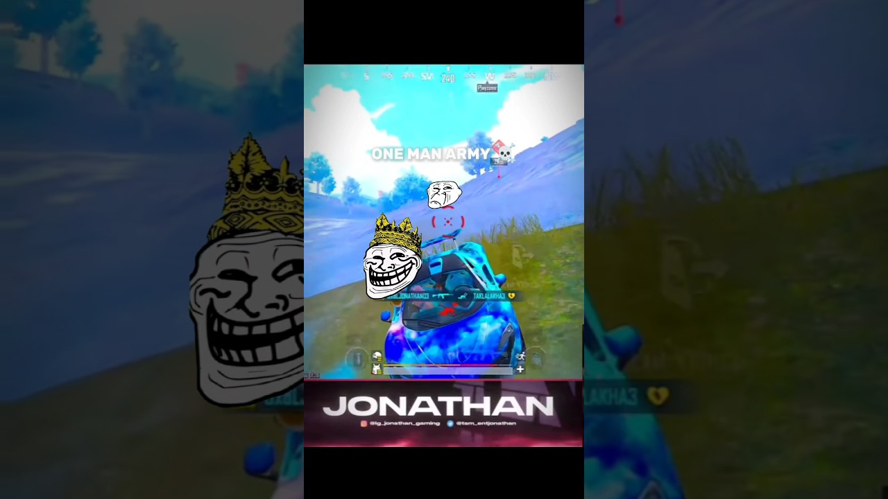 Jonathan 2 Finger Meta 😰😱 #bgmi #pubgshorts #shorts