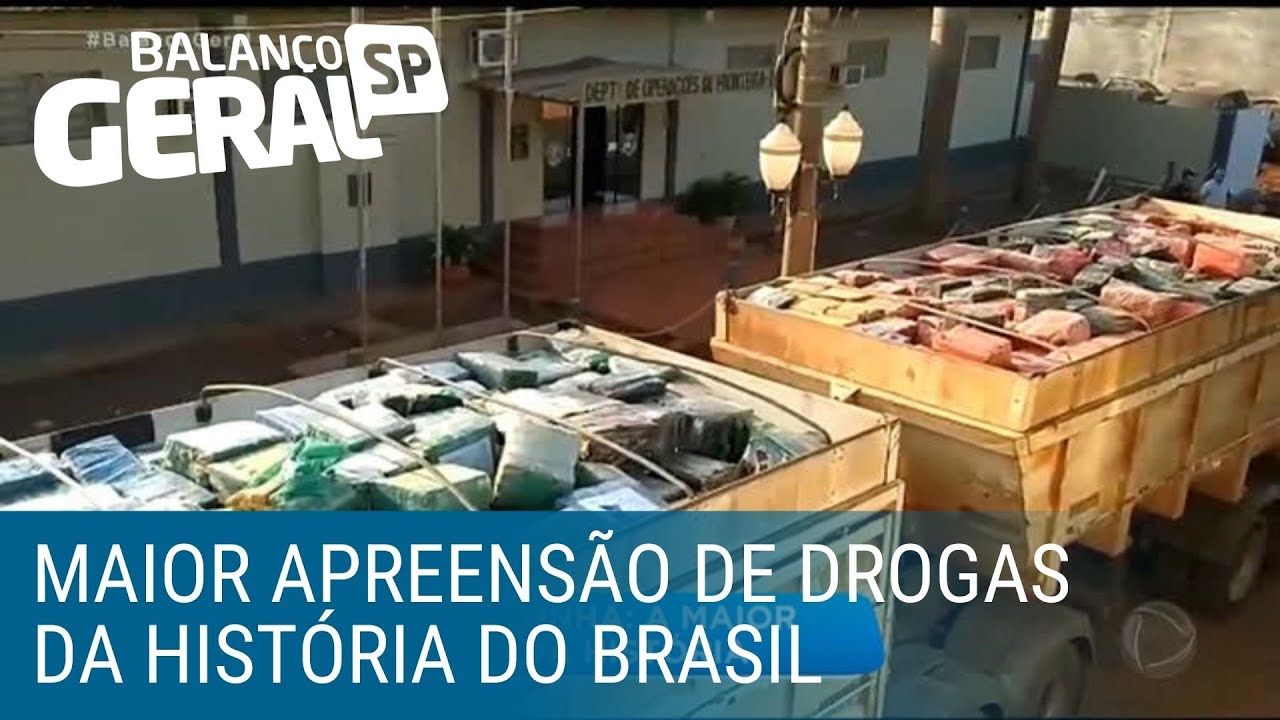 Polícia realiza a maior apreensão de drogas da história do Brasil