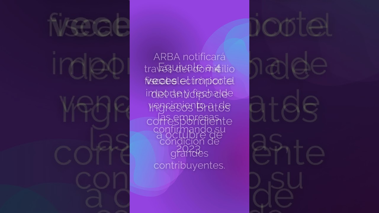ANTICIPO ARBA - GRANDES CONTRIBUYENTES INGRESOS BRUTOS