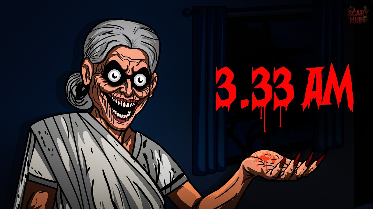 3.33 AM Challenge | Hindi Horror Story | Scary Hub | Animated Stories