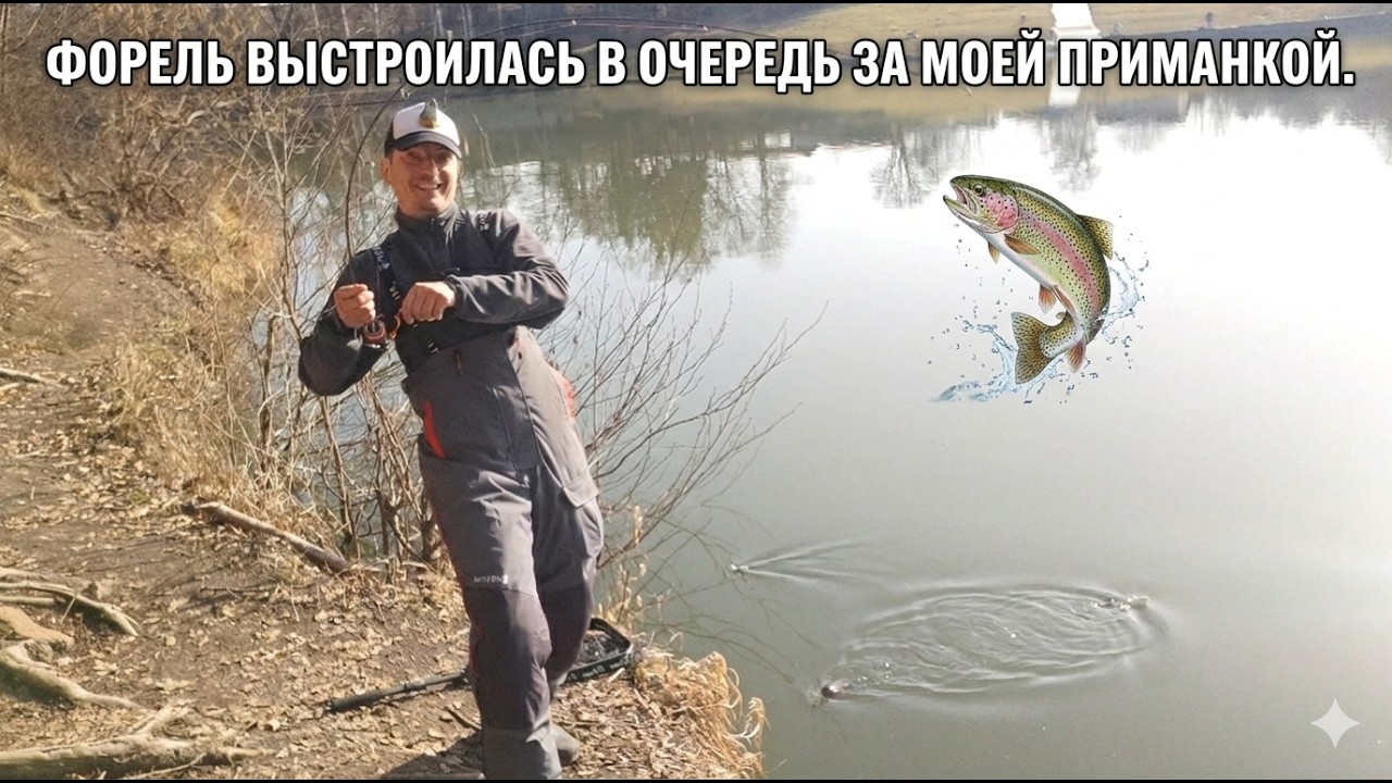 Форель клюёт! Ловля на блёсны в конце зимы