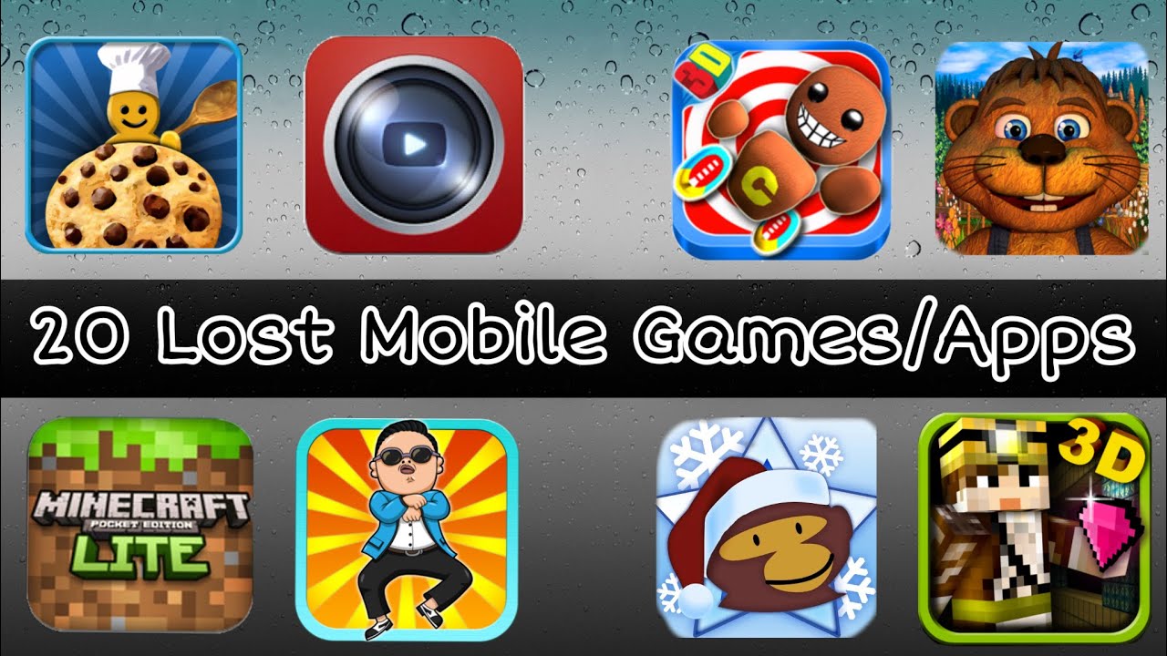 20 Lost Mobile Games/Apps