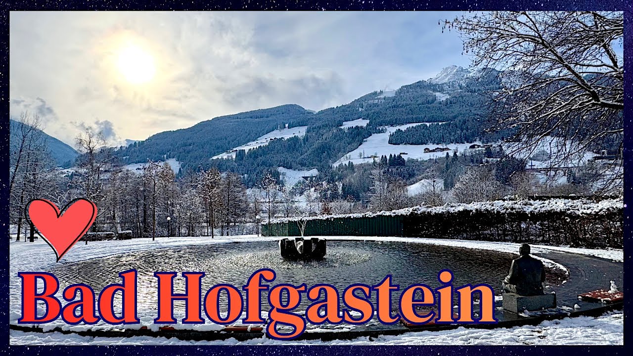 Park in Bad Hofgastein  / Winter Scenery / Austria #badhofgastein #gastein #winter #snow #relaxing