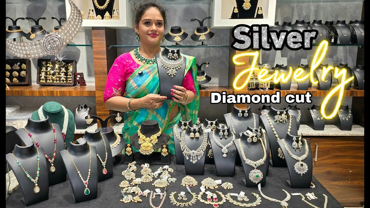 Silver Jewelry Trending collection | Diamond cut silver jewelry designs | Online shopping