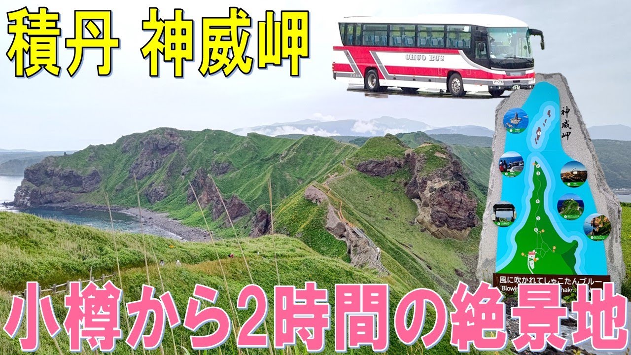 【ダイナミック】小樽からバスで直行。積丹ブルーが楽しめる神威岬の絶景に迫る。
