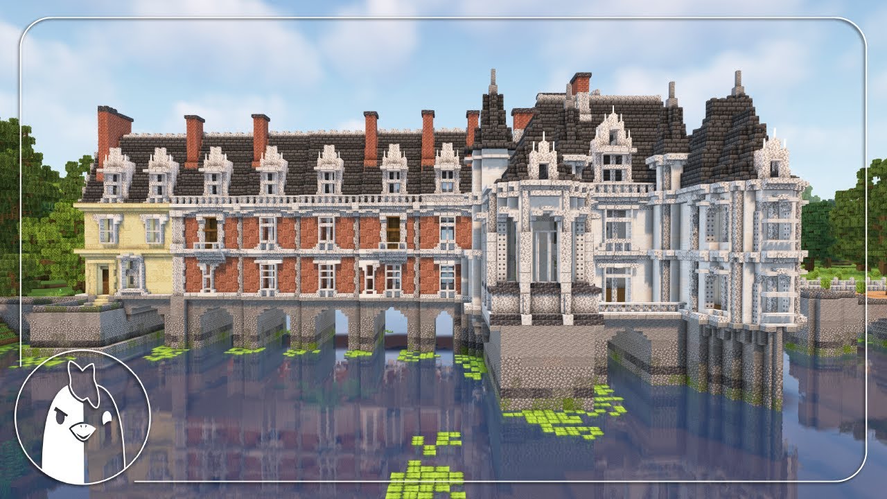 Royal River Estate | French Chateau & Gardens | Minecraft Timelapse