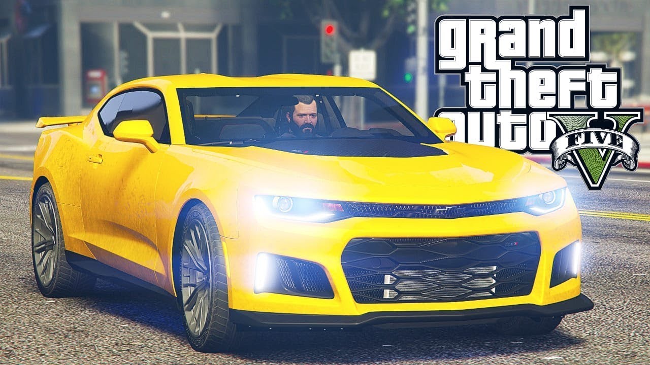 GTA V : FUGA DE CHEVROLET CAMARO ZL1 : GTA 5 MODS