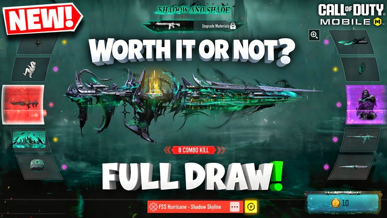 Buying New Mythic Fss Hurricane - Shadow Skyline in CODM | Shadow and Shade Lucky Draw Cod Mobile