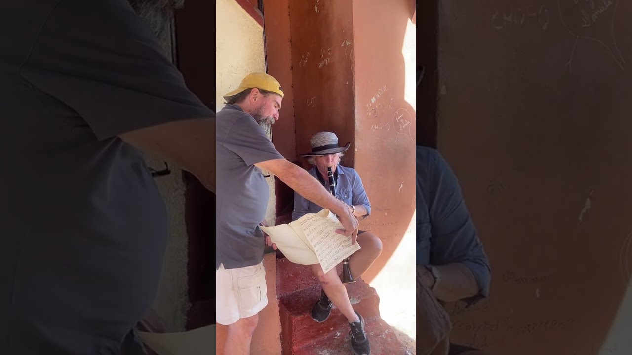 260108 Granada Nicaragua - Bell tower clarinet concert by Bess de Farber -