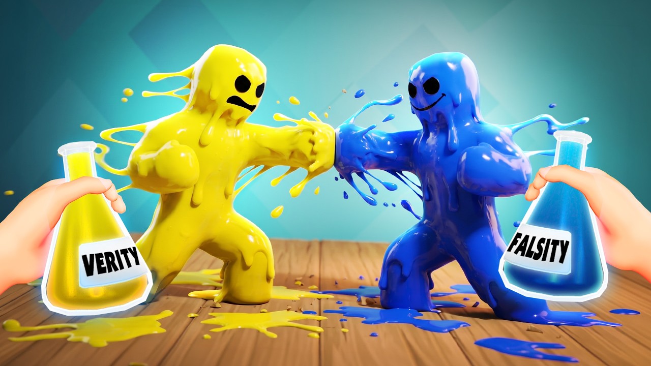 VERITY vs FALSITY Slime Buddy Battle! (Slime Lab VR)