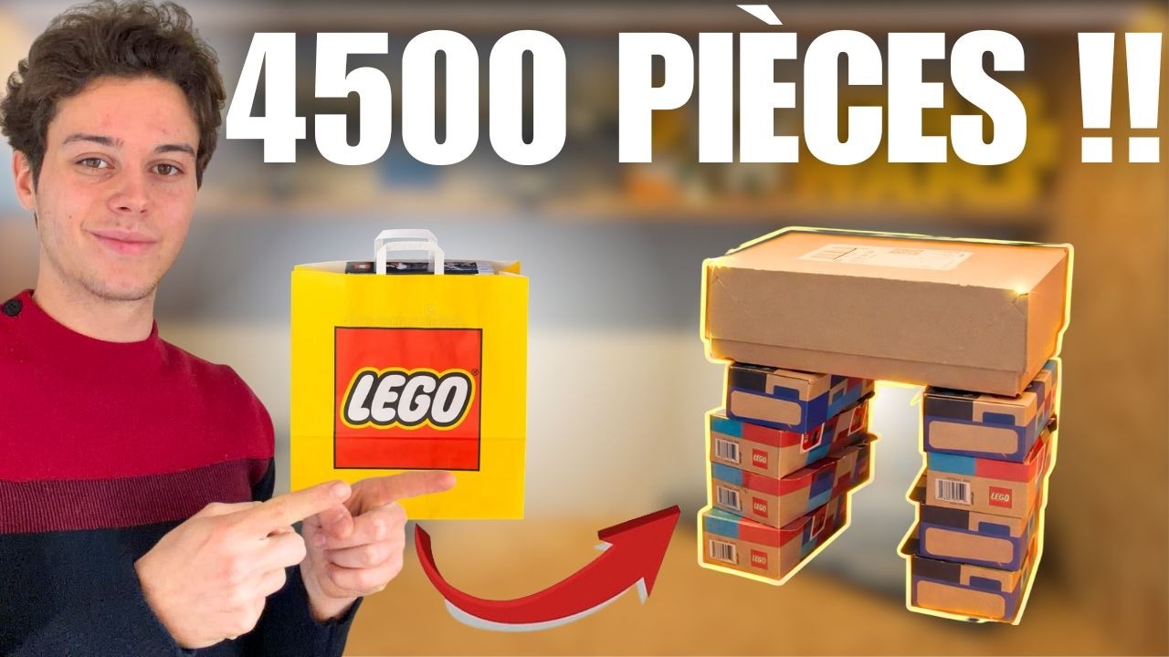 J'ai ACHETÉ 350€ de pièces LEGO ! (plus de 4500 pièces !!)