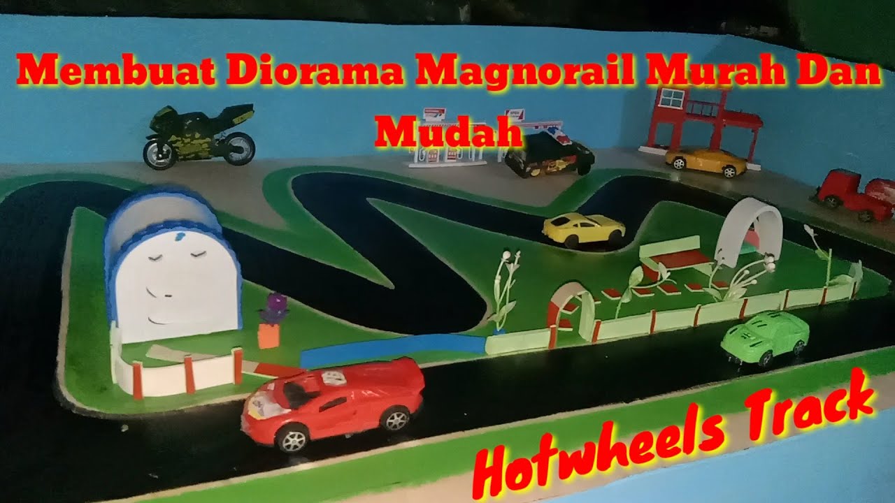 DIY MAGNORAIL/MAGNET TRACK ON A LOW BUDGET,DIORAMA HOTWHEELS