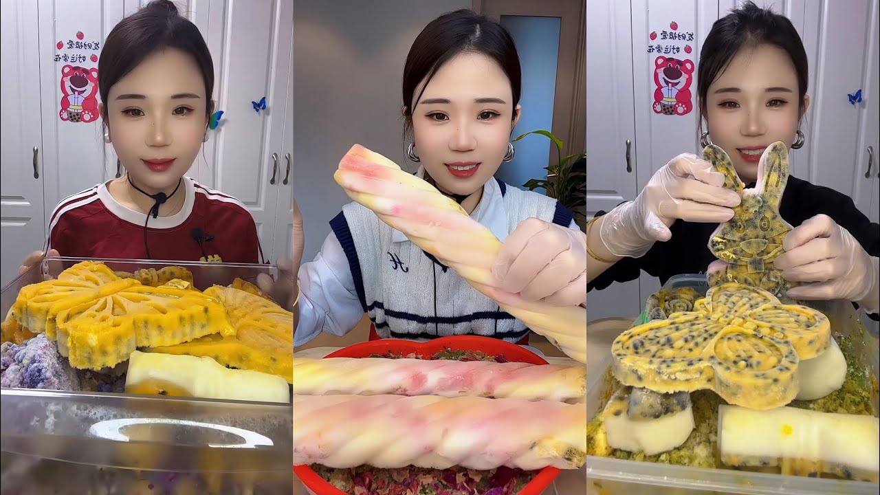 ASMR  PASSION FRUIT FOAM ICE EATINGSOUNDS EATINGSHOW