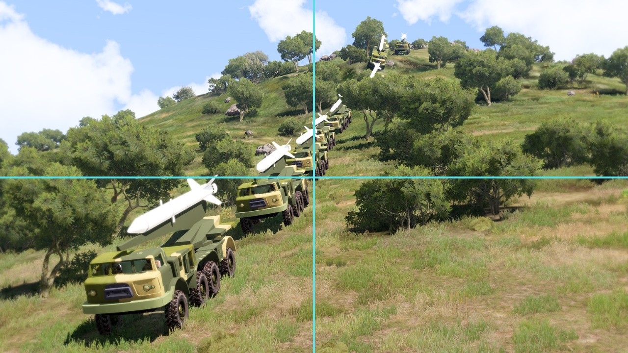 Russian MissileS Moved Across Steep Mountain Road Eliminated by Missile