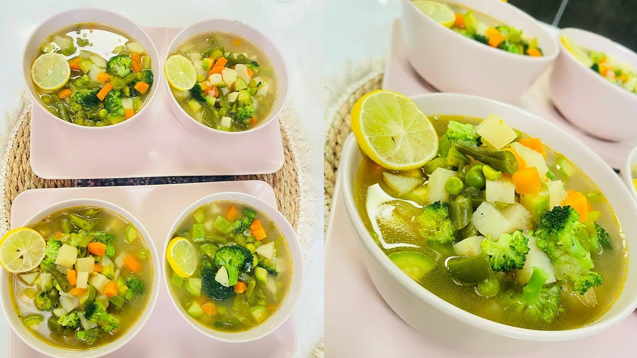 طريقة عمل شوربة الخضار | العزومة مع الشيف فاطمة أبو حاتي