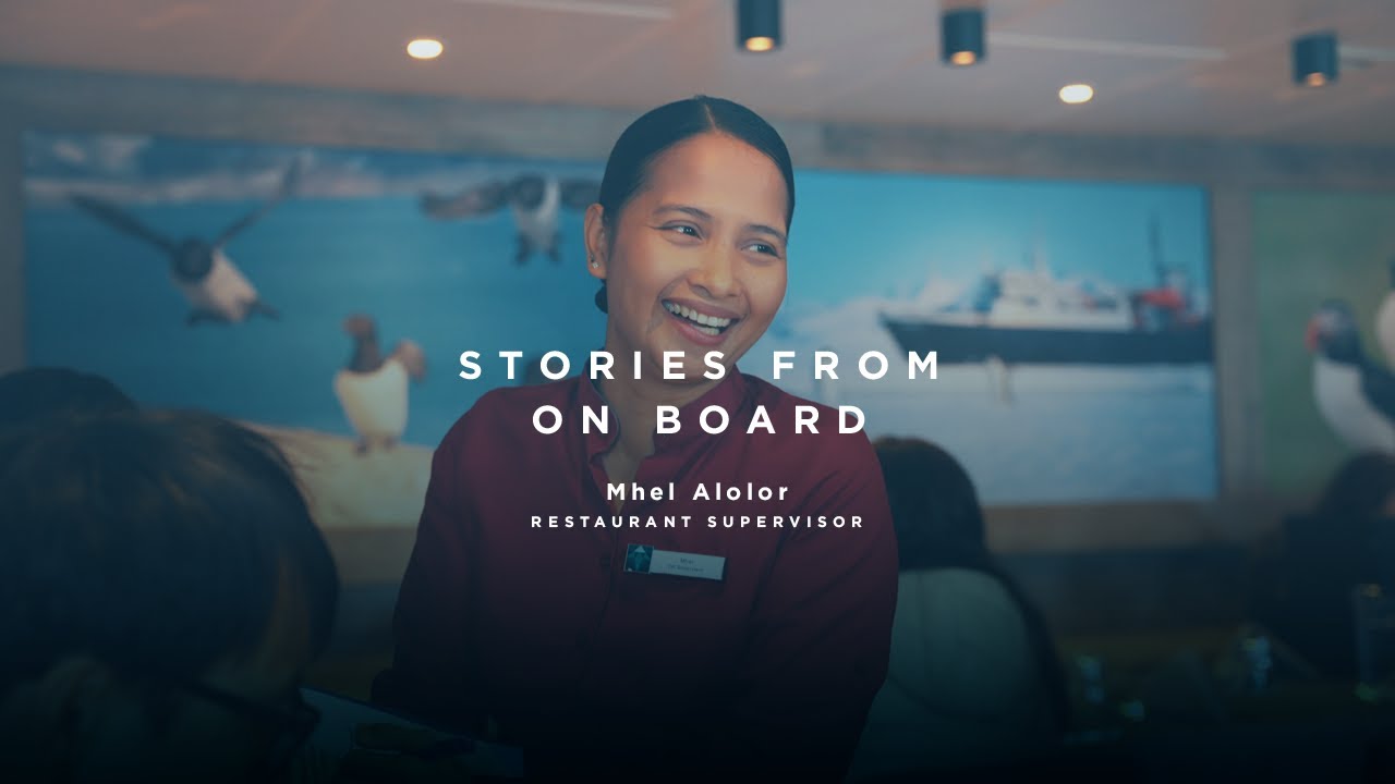 Expedition Dining with Heart & a Smile - The Oceanwide Way | Mhel, Dining Room Supervisor
