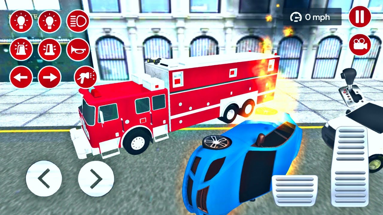 Real Fire Truck Driving Simulator 2022 - New Fire Fighting Fireman's Daily Job - Android GamePlay#2
