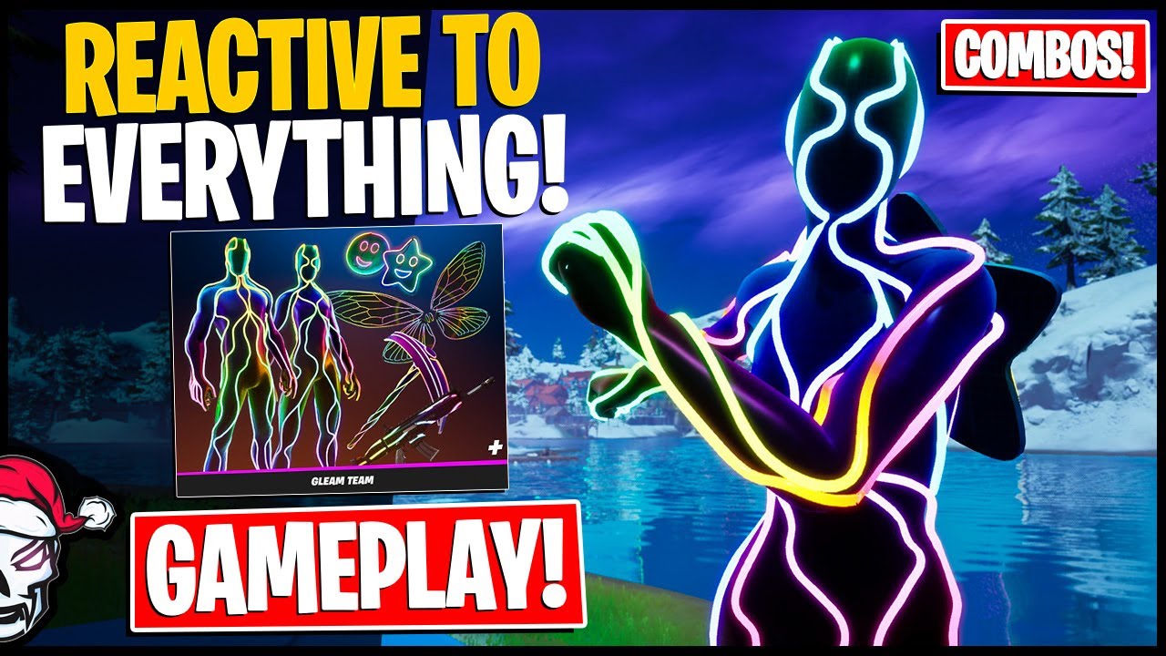 ПОЛНОСТЬЮ РЕАКТИВНО! НАБОР Gleam Team! Перед покупкой (Fortnite Battle Royale)