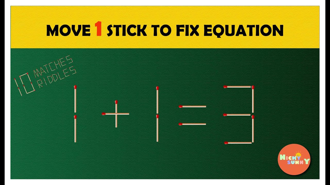 MATCH RIDDLES || 10 MATCH RIDDLES ONLY A MASTERMIND CAN SOLVE || MATCHSTICK PUZZLES