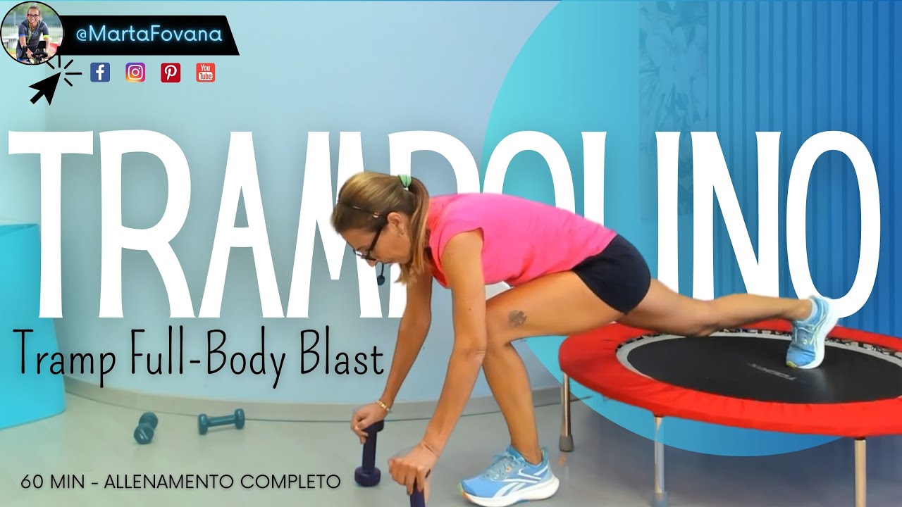 Full-Body Blast // Trampolino ed Esercizi con Pesetti per un #allenamento SUPER💫