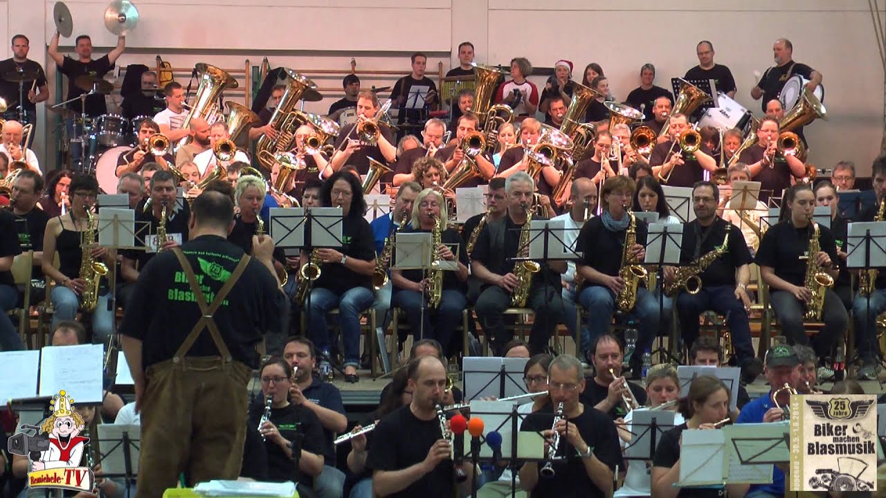 Textilaku / Trentschiner Musikantenmarsch * Biker machen Blasmusik 2014