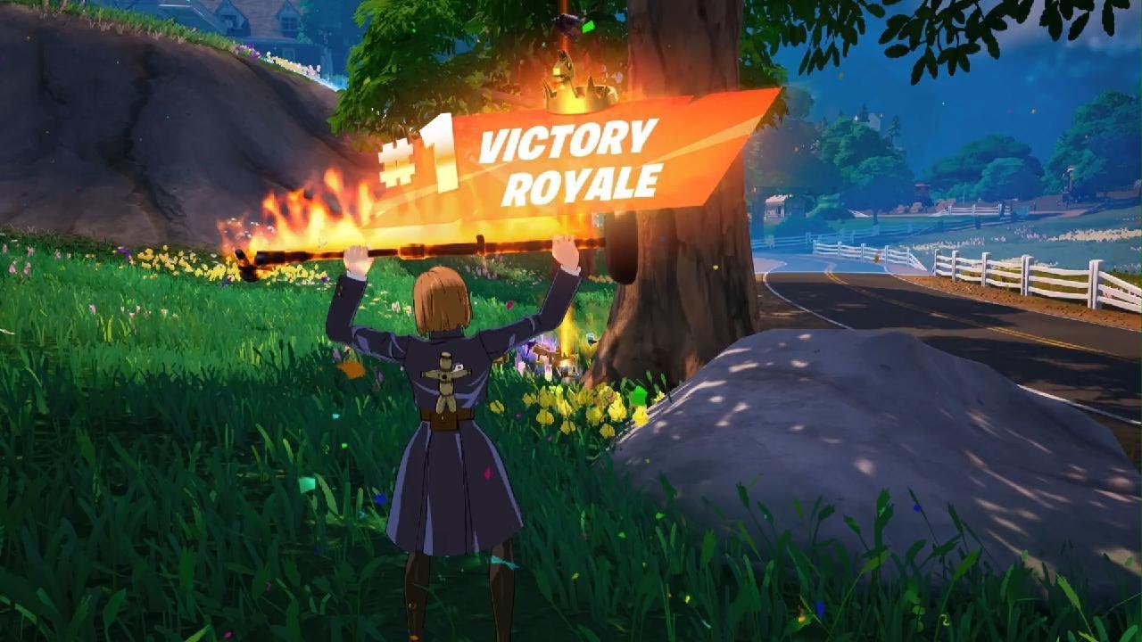 *NEW* JUJUTSU KAISEN NOBARA KUGISAKI SKIN IN FORTNITE PS5 + A VICTORY ROYALE WIN! (SOLO)