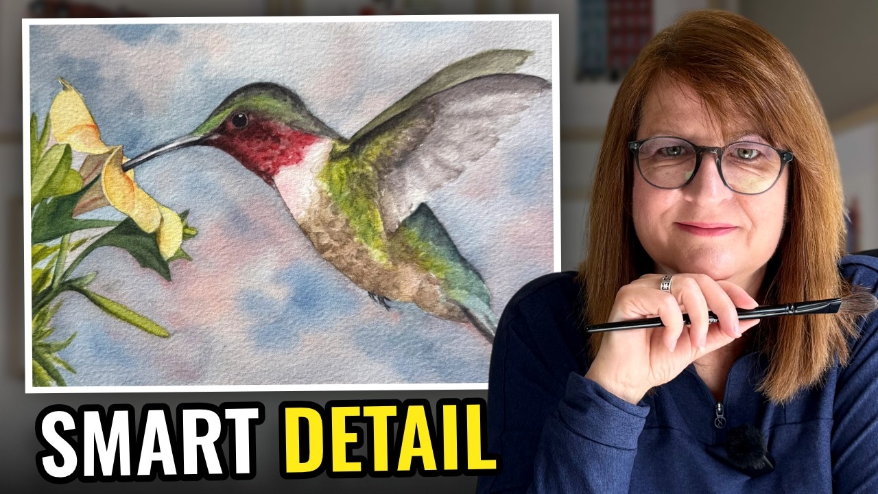 Paint a Vibrant Hummingbird Without Overworking Details