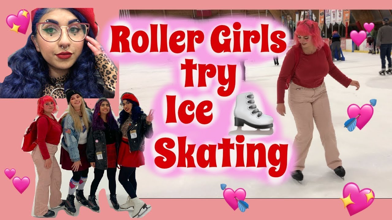 Roller Skaters Try Ice Skating! ⛸❄️