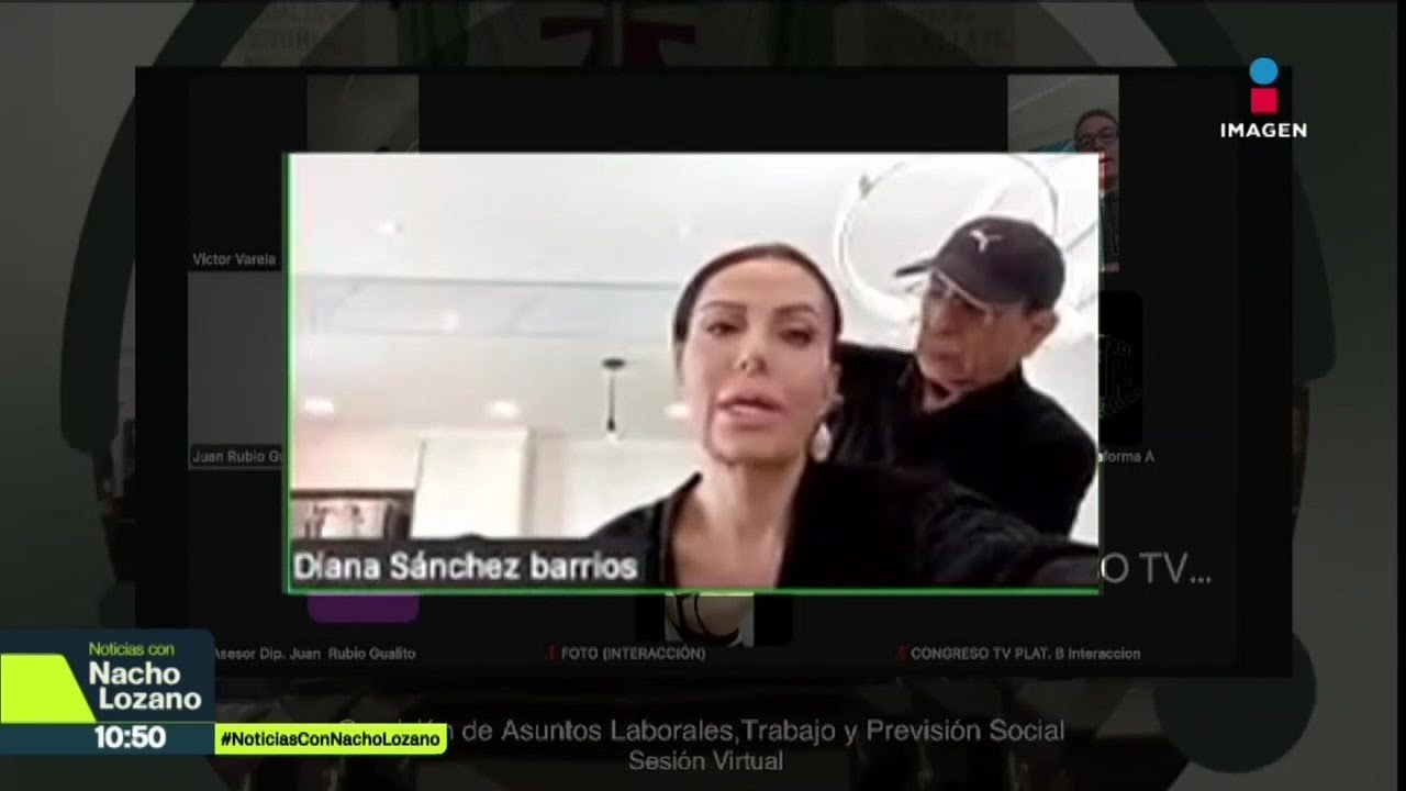 Evidencian a la diputada Diana Sánchez Barrios sesionando desde un salón de belleza