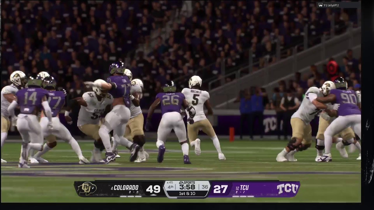 EA College Football 26 Sooner Magic Dynasty 2031 Week 6 TCU vs Colorado