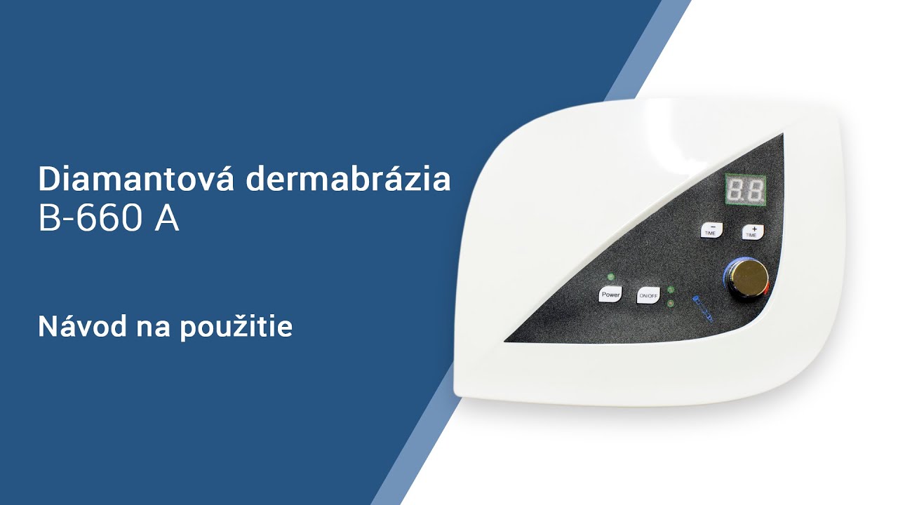 Návod na použitie - Diamantová dermabrázia B-660 A