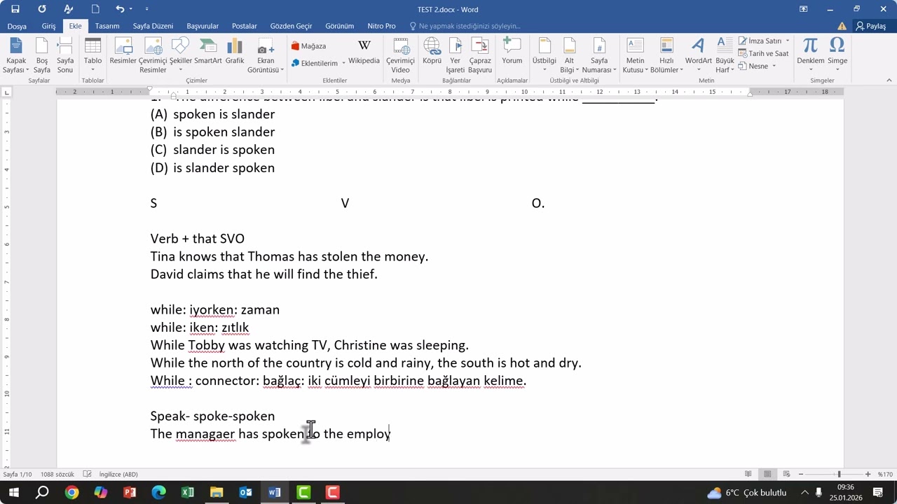 TOEFL ITP STRUCTURE ÇÖZÜMÜ