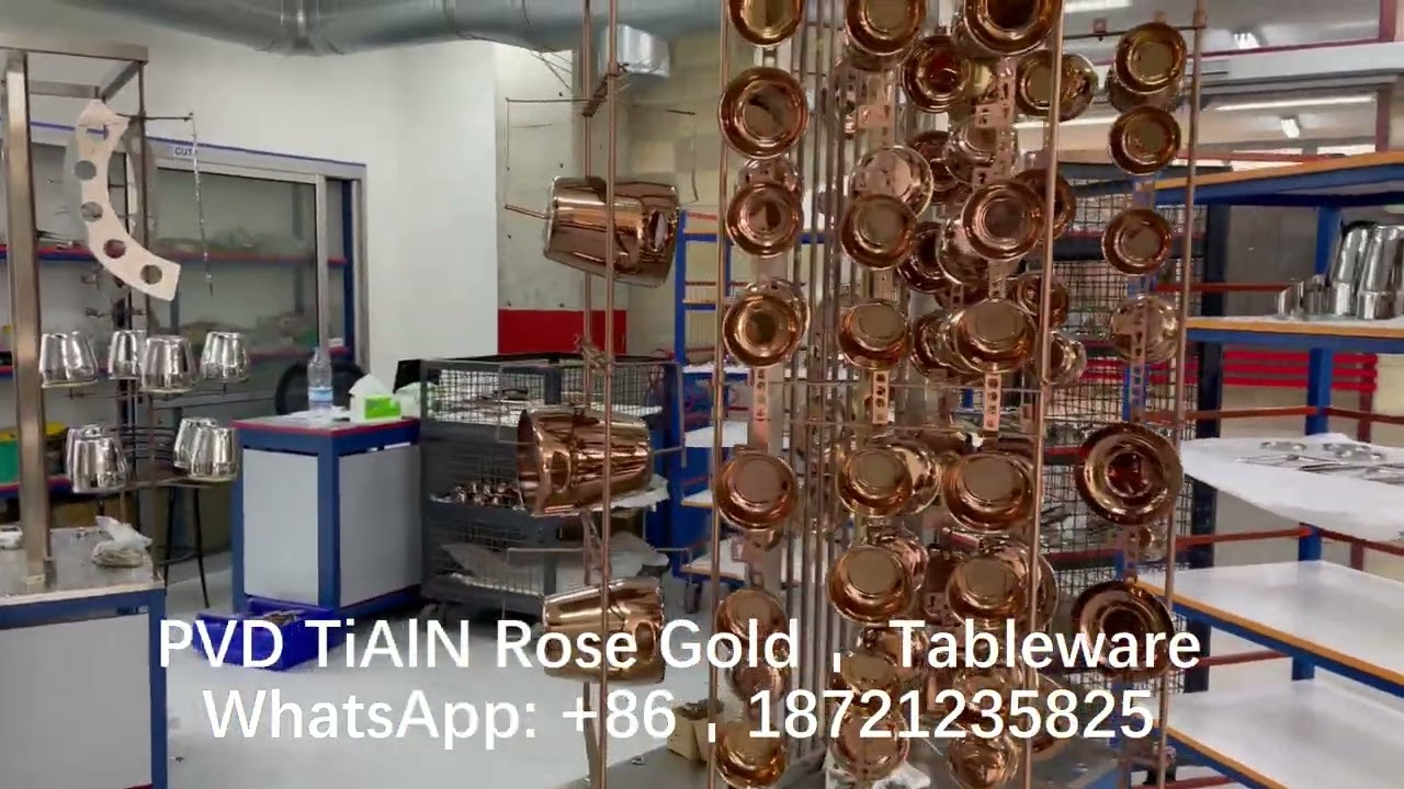 PVD Rose Gold Coatings for Kitchenware and Tableware