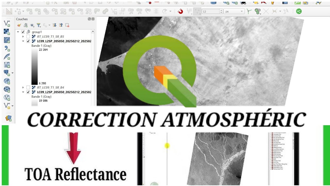 🔴 QGis : Correction atmosphérique des images satellites - Guide complet étape par étape