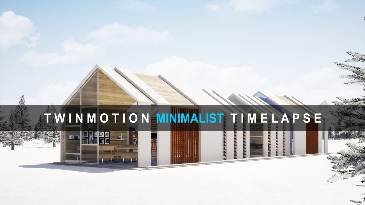 Twinmotion TIMELAPSE: Minimalist Render in Winter