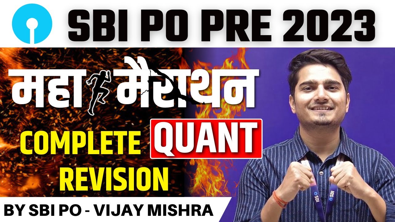 4 Hours Marathon-SBI PO 2023 | DI & Arithmetic | Quant | SBI CLERK Pre 2023 | Vijay Mishra