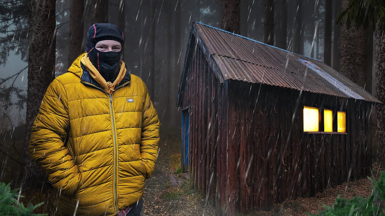 Remote Survival Shelter Camping in EXTREME Weather